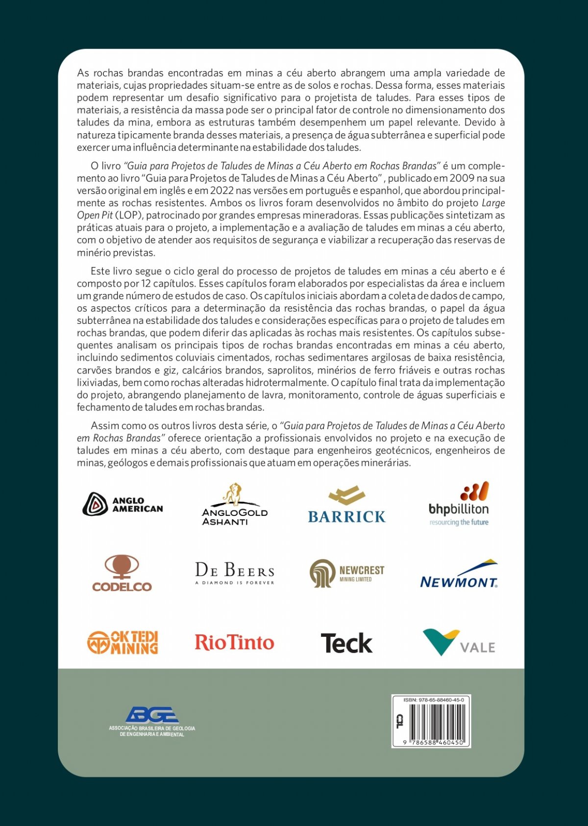 Guia para Projetos de Taludes de Minas a Céu Aberto em Rochas Brandas